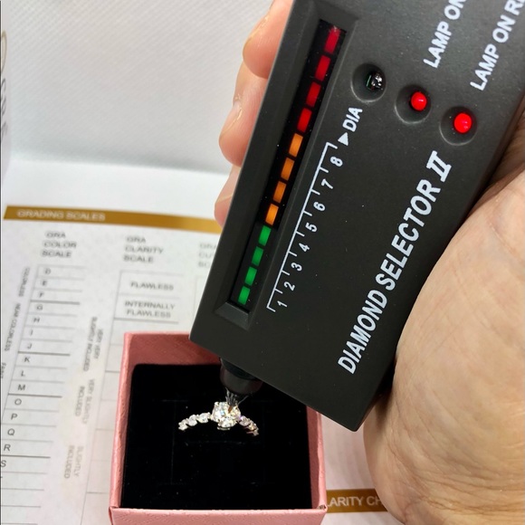 1ct  moissanite diamond ring with Certificate - Picture 2 of 11